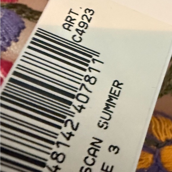 ID Sarrieri Embroidered Floral Set in Tan with Red Blossoms NWT size 34D/Medium - Picture 8 of 10